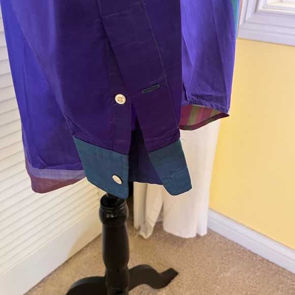 Multicolor Plaid Womens Shirt. Lightweight and bound to brightonyour day. - Picture 6 of 9